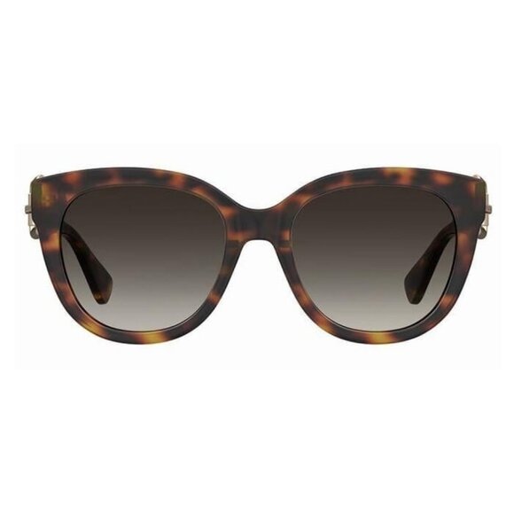 New MOSCHINO Havana Square MOS 143/S 05LHA Sunglasses Women - Picture 2 of 4